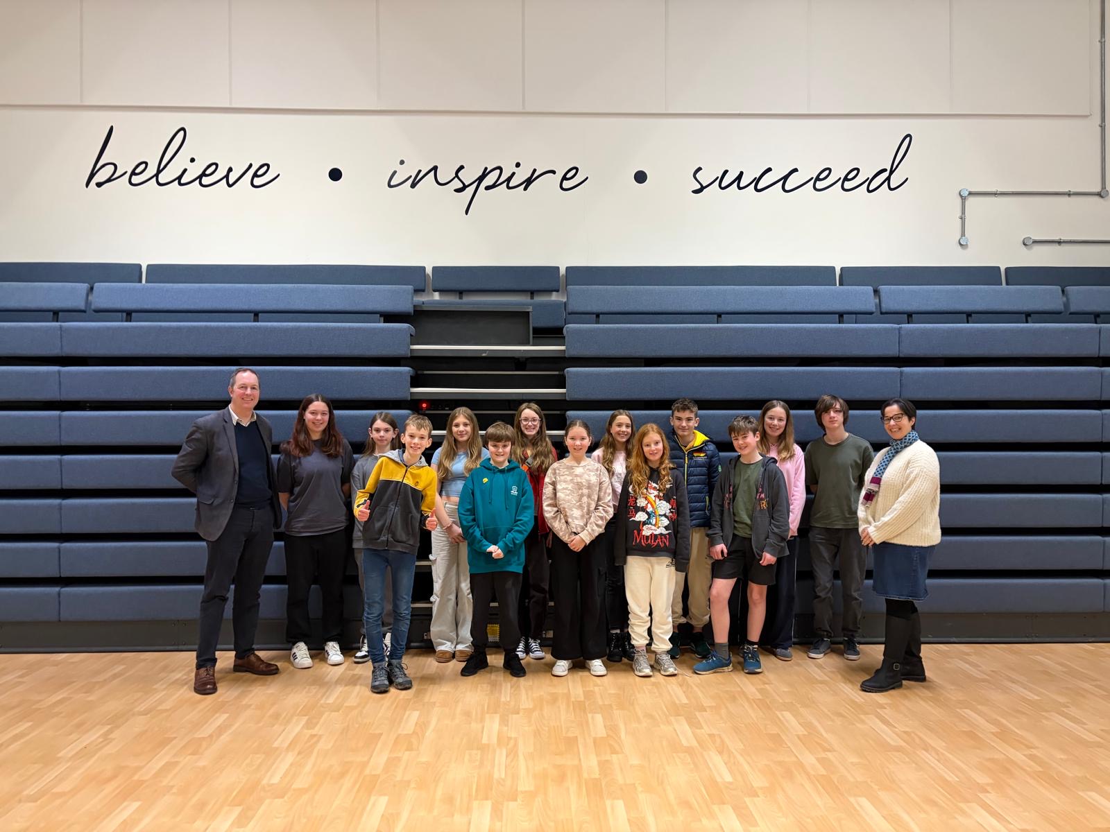 Sidmouth students meet MP