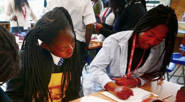 St James’ Students Collaborate with Artist Jedidah Chick in Celebratory B-HUGS Workshop