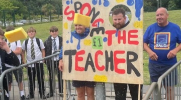Sidmouth Students Soak Teachers to Support Mental Health Charity