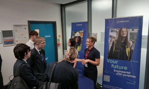 Students meet the Babcock team as part of Marine Academy Plymouth's Future Fridays programme