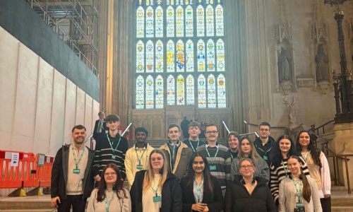 Marine Academy Plymouth Students on their visit to Parliament 