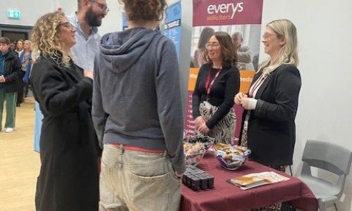 The Everys Stand at Exmouth College Careers Fair