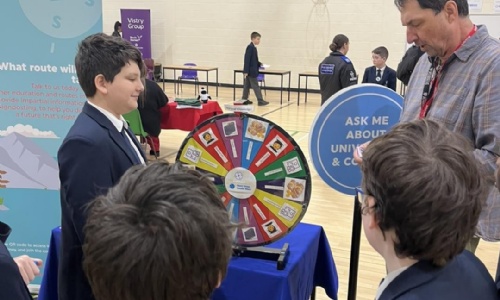 Isca student at careers fair