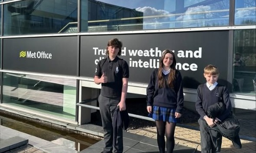 West Exe Students at the Met Office