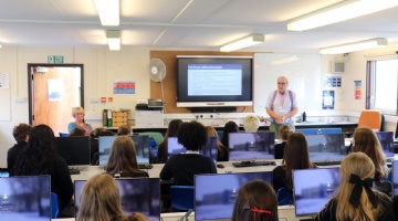 Sidmouth students gain hands-on media experience with East Devon Talking Newspaper