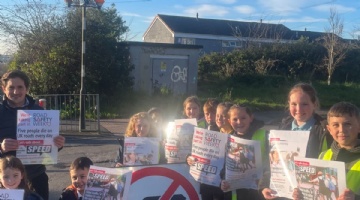 Johnny Mercer MP visits Marine Academy Primary to discuss road safety concerns ​​​​​​​​​​​​​​