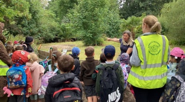 Exwick Pupils Meet Giant Tortoises at Paignton Zoo