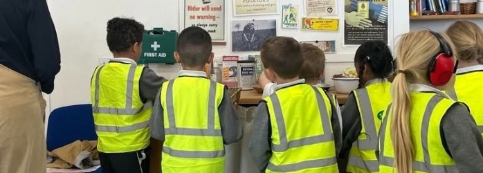 Pupils exploring the museum